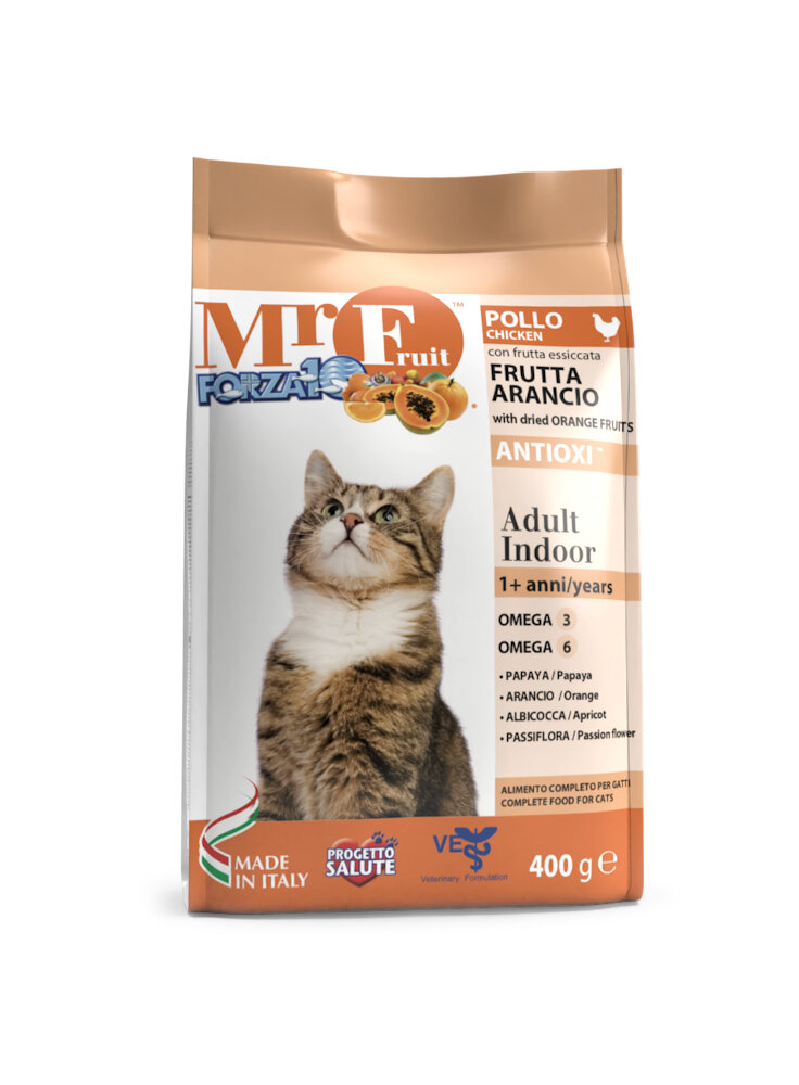 Forza 10 Mr. Fruit gatto Adult Indoor pollo e frutti arancio gr 400